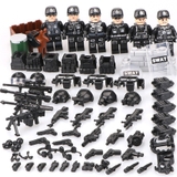 COMBO 6 Lính Đặc Nhiệm Swat Full Đồ Siêu Khủng TBS11-16 Lắp Ráp Mini Swat