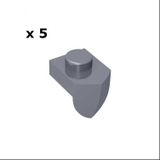 COMBO 5 Gạch 1x1 Răng Dọc NO.1180 - Phụ Kiện MOC Tương Thích Lego 15070