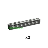COMBO 2 Gạch Technic 1x8 Với 7 Lỗ Pin NO.725 - Phụ Kiện MOC Tương Thích Lego Part 3702