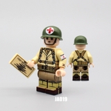 Minifigures Nhân Vật Người Lính Quân Y Mỹ Trong Thế Chiến II JA019 - Lắp Ráp Đồ Chơi Mini