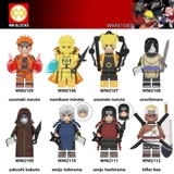 Minifigures Nhân Vật Uzumaki Naruto Senju Hashirama Killer Bee WM6108 Mẫu Mới Ra Siêu Đẹp