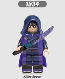 Minifigures Nhân Vật Sát Thủ Killer Assasin Có Áo Choàng Siêu Đẹp X1534