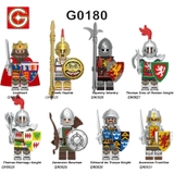 Minifigures Các Mẫu Lính La Mã Lính Sư TửTrung Cổ G0180 Đồ Chơi Lắp Ráp Mô Hình Binh Lính