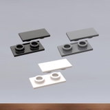 COMBO 10 Gạch Phụ Kiện Trơn Ngược 1x2 NO.1674 - Đồ Chơi Lắp Ráp Part MOC