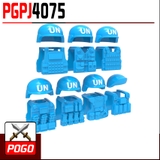 COMBO 7 Bộ Giáp Kèm Mũ Cho Lính Liên Hợp Quốc UN NO.598 - Phụ Kiện Lego MOC Army