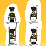 Đồ Chơi Lắp Ráp Mini Lính Nga Trong Cuộc Chiến Napoleon N025 N028 Mô Hình Lắp Ghép Nhân Vật