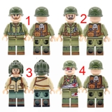 Minifigures Các Mẫu Nhân Vật Lính Mỹ Trong Thế Chiến II Mẫu Mới Đẹp