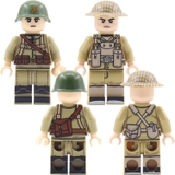 Minifigures Mẫu Nhân Vật Lính Liên Xô Và Lính Anh Trong Thế Chiến II Có In Lưng -  Đồ Chơi Lắp Ráp Mini Army