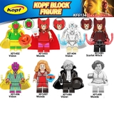 Minifigures Các Mẫu Nhân Vật Marvel DC MCU Vision Wanda Mẫu Mới Ra Siêu Đẹp KF6134