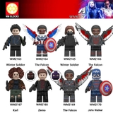 COMBO 8 Minifigures Nhân Vật Marvel DC Winter Soldier Falcon Mẫu Mới Ra Siêu Đẹp WM6117