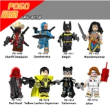 Minifigures Các Nhân Vật Super Heroes Joker Wonderwoman Catwoman Batgirl PG8158