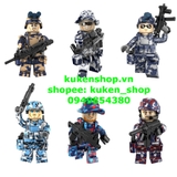 COMBO 6 Minifigures Lego Nhân Vật Lính Đặc Nhiệm Với Camo Đẹp