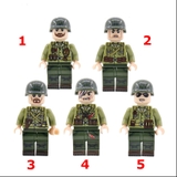 Lego Minifigures Nhân Vật Lính Mỹ Có In Hình Balo Mặt Sau Siêu Đẹp NO.691 - Phụ Kiện MOC Army