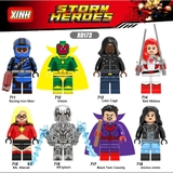 Minifigures Super Heroes Các Nhân Vật Ironman Vision Red Window Mới Nhất X0173
