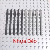 COMBO 10 Phụ Kiện Cây Giáo Bằng Nhựa Mềm NO.1687 - Đồ Chơi Lắp Ráp Part MOC Trung Cổ