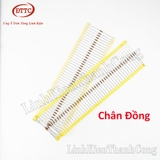 Điện Trở Đài Loan Chân Đồng 820R 1/4W 5% 4 Vạch Màu (Gói 100 Chiếc)
