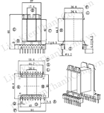 Khuôn Nhựa EE55 Đôi Nằm (10+10)