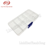 Hộp Nhựa Đựng Linh Kiện 10 Ngăn (129x66x22mm)