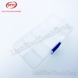 Hộp Nhựa Đựng Linh Kiện 10 Ngăn (129x66x22mm)