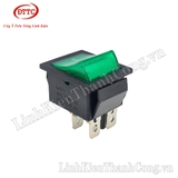 Công Tắc Bập Bênh KCD4 16A/250V 4Pin 31x25mm xanh