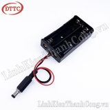 Đế Pin 18650 2 Cell Nối Tiếp Có Giắc DC