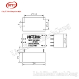 Module Nguồn AC-DC 220VAC-5VDC 3W HLK-PM01