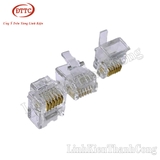 Hạt Điện Thoại RJ11 6P6C Mạ Vàng