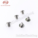 Bu Lông M4x5mm Dài 5mm Mạ Niken (Gói 100 Chiếc)