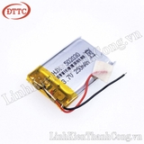 Pin Lipo Polymer 3.7V 250mAh 5x20x30mm (Có Mạch Bảo Vệ)