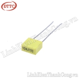 Tụ 0.1uF 104J 100V Màu Vàng 5mm