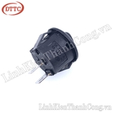 Công Tắc Tròn KCD1 2P 3A 250V 15mm Đen