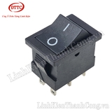 Công Tắc KCD1 6 Chân 6A 250V 21x15mm Đen