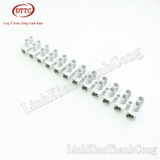 Cầu Đấu Điện 12P Trắng 60A Nhựa Chống Cháy