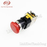 Công Tắc Nhấn Đề LA38-11M Đầu Nấm Màu Đỏ