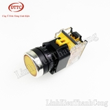 Công Tắc Nhấn Giữ LA38-11T Phi 22mm Màu Vàng