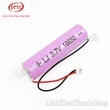 Pin Li-on 18650 3.7V 1Ah 1000mAh Có Gắn Cáp