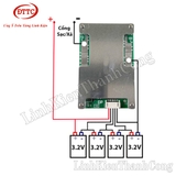 Mạch Bảo Vệ Pin BMS 3.2V 4S 120A Chung Sạc Xả