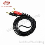 Cáp Chuyển Đổi Từ Cổng Jack 3.5 mm Sang Cổng AV 2 RCA 1.5 Mét