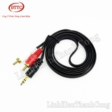 Cáp Chuyển Đổi Từ Cổng Jack 3.5 mm Sang Cổng AV 2 RCA 1.5 Mét