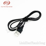 Cáp Chuyển USB Ra 5V Jack DC 2.0x0.6mm Sạc Nokia Chân Kim Dài 1 Mét