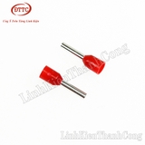 Đầu Cos Kim Tròn Bấm Dây Đơn E1508 Đỏ (100 Chiếc)