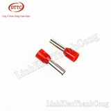 Đầu Cos Kim Tròn Bấm Dây Đơn E4009 Đỏ (100 Chiếc)