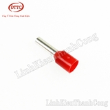 Đầu Cos Kim Tròn Bấm Dây Đơn E6012 Đỏ (100 Chiếc)