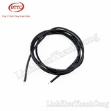 Dây Điện Silicon Siêu Mềm 18AWG Chống Cháy Chịu Nhiệt 200 Độ C Màu Đen (Mét)