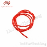 Dây Điện Silicon Siêu Mềm 14AWG Chống Cháy Chịu Nhiệt 200 Độ C Màu Đỏ (Mét)