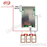Mạch Bảo Vệ Pin BMS 3S 3.7V 120A Chung Sạc Xả