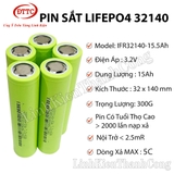Pin Sắt LiFePO4 32140 3.2V 15Ah (Tặng kèm Khung)
