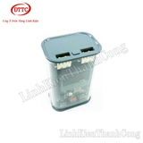 Sạc Dự Phòng Trong Suốt 10000mAh Màu Xám, Sạc Nhanh 22.5W, Màn Hình Báo Dòng Điện, Điện Áp, Phần Trăm