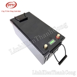 Hộp Nhựa Acquy Đóng Pin 522x240x218mm Kèm Màn Hình Đo Điện Áp Dung Lượng