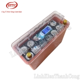 Hộp Nhựa Đóng Pin 4S, Nắp Trong Suốt, Có Quai, Đồng Hồ LCD, 240x185x92mm Chống Nước